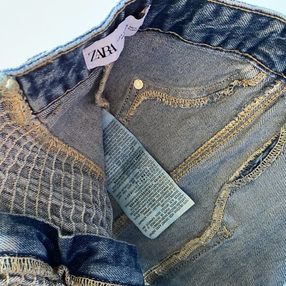Zara Woman's Denim TRF Corsetry-Inspired Top Size Small - Picture 4 of 4